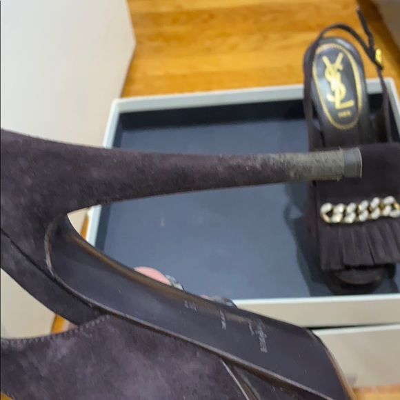 YSL tribute suede sling back pumps sz 35 - Picture 5 of 7